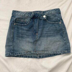 Women's Blue and Navy Skirt